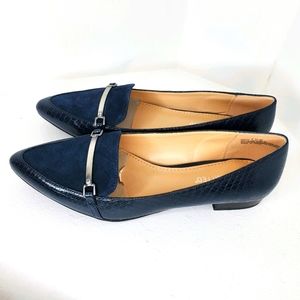 New the Limited Loafers navy blue sz 7.5 M…